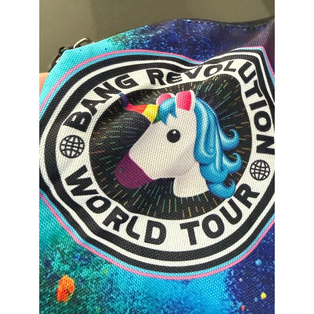 Bang Energy Revolution World Tour Blue Galaxy Backpack‎ Fuel Your Destiny Laptop